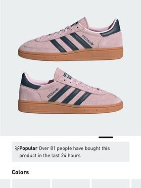 adidas Spezial in Pink and Navy (barely worn, excellent condition)